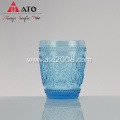 Multi color glass cup kitchen milk juice cup